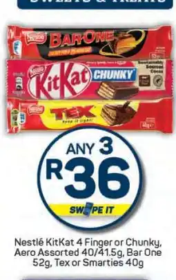 Pick n Pay Nestlé KitKat, Aero, Bar One, Tex, Smarties offer