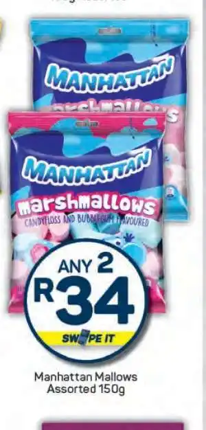 Pick n Pay Manhattan Mallows Assorted 150g offer