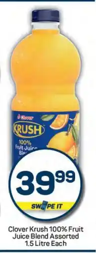 Pick n Pay Clover Krush 100% Fruit Juice Blend Assorted offer