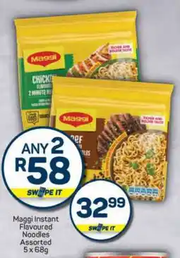 Pick n Pay Maggi Instant Flavoured Noodles Assorted 5 x 68g offer
