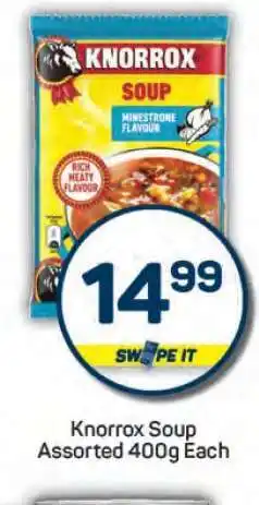 Pick n Pay Knorrox Soup Assorted 400g Each offer