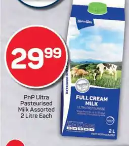 Pick n Pay PnP Ultra Pasteurised Milk Assorted 2 Litre Each offer