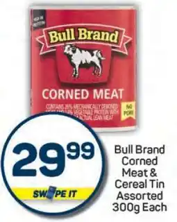 Pick n Pay Bull Brand Corned Meat & Cereal Tin offer