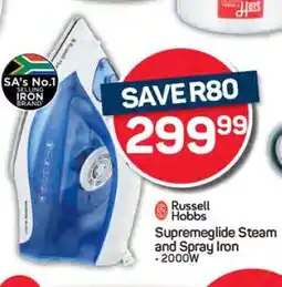Pick n Pay Russell Hobbs Supremeglide Steam and Spray Iron offer