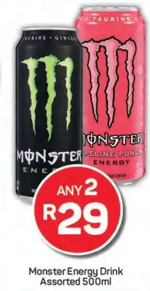 Pick n Pay Monster Energy Drink Assorted 500ml offer