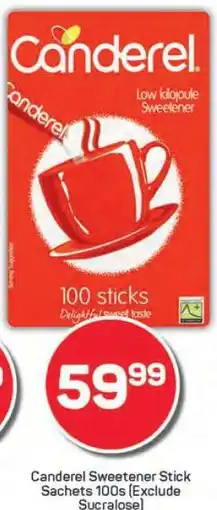 Pick n Pay Canderel Sweetener Stick Sachets 100s offer