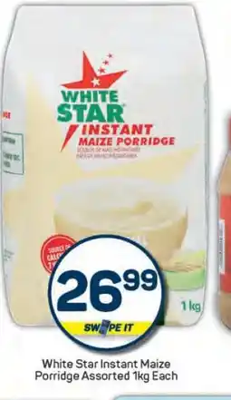 Pick n Pay White Star Instant Maize Porridge Assorted 1kg offer