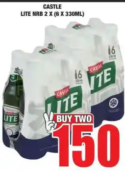 Boxer CASTLE Lite NRB 2 x (6 x 330ml) offer