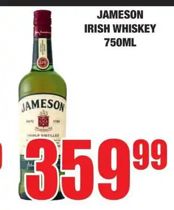 Boxer JAMESON IRISH WHISKEY 750ML offer