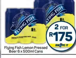 Pick n Pay Flying Fish Lemon Pressed Beer 6 x 500ml Cans offer