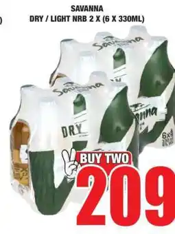 Boxer SAVANNA DRY / LIGHT NRB 2 X (6 X 330ML) offer