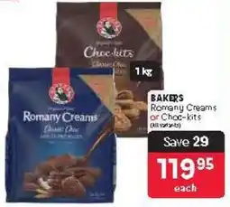 Makro Bakers Romany Creams or Choc-kits offer