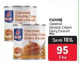 Makro CLOVER Caramel Double Cream Dairy Dessert offer