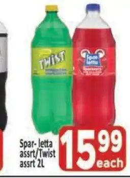 Supa Store Spar-letta assrt/Twist assrt 2L offer