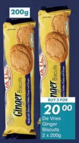 President Hyper De Vries Ginger Biscuits offer