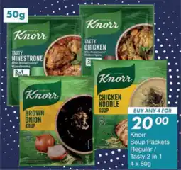 President Hyper Knorr Soup Packets Regular/ Tasty 2 in 1 offer