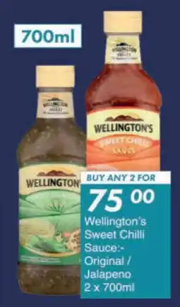 President Hyper Wellington's Sweet Chilli Sauce Original/ Jalapeno offer