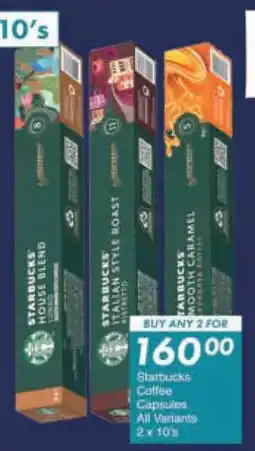 Starbucks Coffee Capsules All Variants