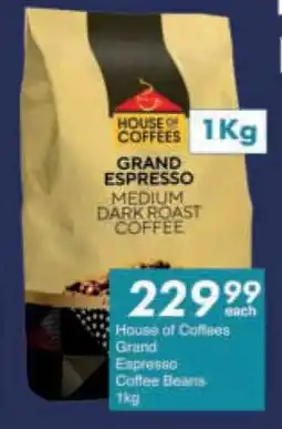 President Hyper House of Coffees Grand Espresso Coffee Beans offer