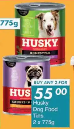 President Hyper Husky Dog Food Tins offer