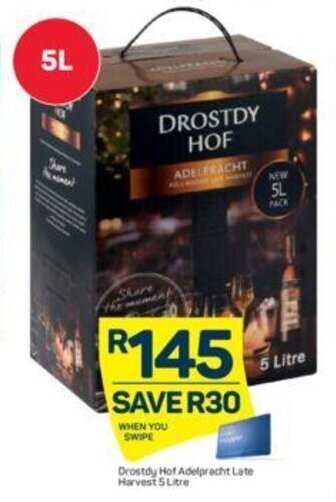 Pick n Pay Drostdy Hof Adelpracht Late Harvest 5 Litre offer