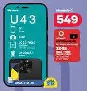 PEP Hisense U43 4G offer