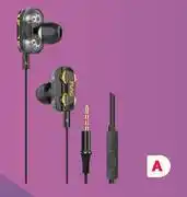 PEP Funki Double Bass Earphones offer
