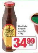 Spar Mrs Balls Chutney Assorted-470g offer