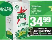 Spar White Star Super Maize Meal-2.5kg offer