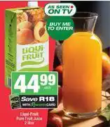 Spar Liqui-Fruit Pure Fruit Juice-2Ltr offer