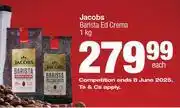 Spar Jacobs Barista Ed Crema-1kg offer