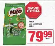 Spar Nestle Milo Gusset Bag-500g Each offer