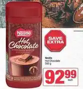 Spar Nestle Hot Chocolate-500g Each offer