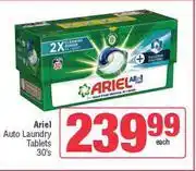 Spar Ariel Auto Laundry Tablets-30's Pack offer