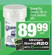 Spar Grand-Pa Tablets 76s Or Stick Sachets-38s Each offer
