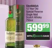 Spar Glenfiddich 12 Year Old Special Reserve Single Malt Scotch Whisky-750ml offer