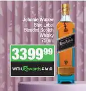 Spar Johnnie Walker Blue Label Blended Scotch Whisky-750ml offer