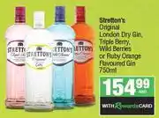 Spar Stretton's Original London Dry Gin, Triple Berry, Wild Berries Or Ruby Orange Flavoured Gin-750ml EA offer