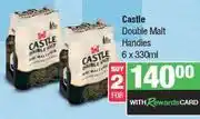 Spar Castle Double Malt Handies-For 2 x 6 x 330ml offer