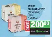 Spar Bernini Sparkling Spritzer (All Variants) Cans-For Any 2 x 6 x 500ml offer