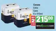 Spar Corona Extra Cans-For 2 x 6 x 410ml offer