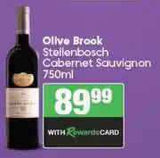 Spar Olive Brook Stellenbosch Cabernet Sauvignon-750ml offer