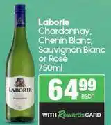 Spar Laborie Chardonnay, Chenin Blanc, Sauvignon Blanc Or Rose-750ml Each offer