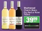 Spar Shortwood Chenin Blanc, Dry Red Or Rose-750ml Each offer