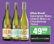 Spar Olive Brook Sauvignon Blanc, Chenin Blanc Or Chardonnay-750ml Each offer