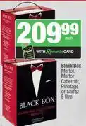 Spar Black Box Merlot, Merlot Cabernet, Pinotage Or Shiraz-5Ltr Each offer