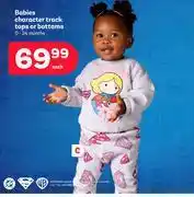 PEP Babies Character Track Tops Or Bottoms 0-24 Months-Each offer