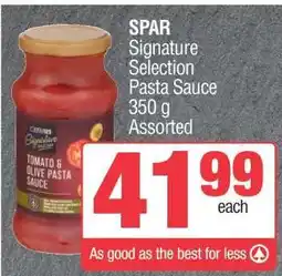 Spar SPAR Signature Selection Pasta Sauce offer