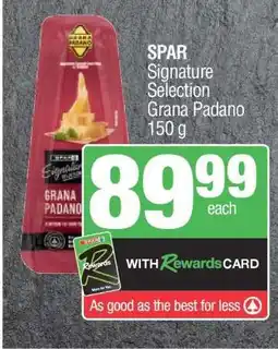 Spar SPAR Signature Selection Grana Padano 150 g offer