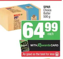 Spar SPAR Choice Butter offer